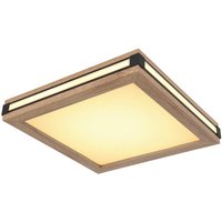 GLOBO LED-Deckenleuchte schwarz dunkelbraun weiß Metall MDF B/H/T: ca. 30x7,5x30 cm GLOBO LED-Deckenleuchte schwarz dunkelbraun weiß Metall MDF B/H/T: ca. 30x7,5x30 cm von Globo