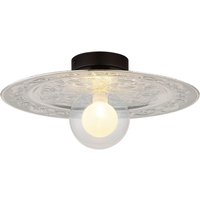 GLOBO LED-Deckenleuchte silber schwarz Metall Kunststoff H/D: ca. 15x33 cm 1 Brennstellen von Globo