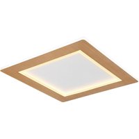 GLOBO LED-Deckenleuchte weiß Opal Acryl Metall B/H/T: ca. 40x5x40 cm von Globo
