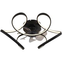 GLOBO LED-Deckenventilator transparent schwarz H/D: ca. 21x56 cm max. 30 W GLOBO LED-Deckenventilator transparent schwarz H/D: ca. 21x56 cm max. 30 W von Globo