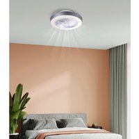 GLOBO LED-Deckenventilator weiß grau Metall Kunststoff H/D: ca. 20,6x54,8 cm 1 Brennstellen GLOBO LED-Deckenventilator weiß grau Metall Kunststoff H/D: ca. 20,6x54,8 cm 1 Brennstellen von Globo