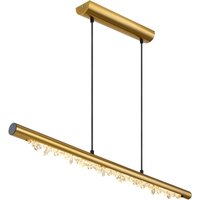 GLOBO LED-Pendelleuchte FELICITAS 15354-15MM messing klar Acryl Metall B/H/L: ca. 8x150x100 cm 1.0 Brennstellen von Globo