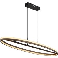 GLOBO LED-Pendelleuchte dunkelblau schwarz Metall Aluminium B/H/L: ca. 29x150x101 cm 1.0 Brennstellen von Globo