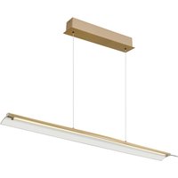 GLOBO LED-Pendelleuchte messing transparent Glas Metall B/H/T: ca. 12x150x100 cm von Globo