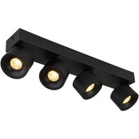 GLOBO LED-Spot schwarz Aluminium Kunststoff Metall B/H/T: ca. 7,2x12x45,5 cm 4 Brennstellen von Globo
