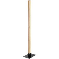 GLOBO LED-Stehleuchte Doro 416080WS schwarz natur Metall MDF Acryl H: ca. 123 cm von Globo
