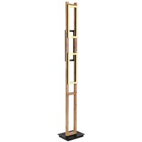 GLOBO LED-Stehleuchte ILLA 67266S dunkelbraun mattschwarz Metall MDF B/H/L: ca. 20x150x25 cm 1 Brennstellen von Globo