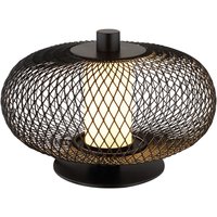 GLOBO LED-Tischleuchte ASTARI 51270108 Opal schwarz Metall Kunststoff H/D: ca. 15x22 cm 1 Brennstellen von Globo