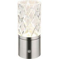 GLOBO LED-Tischleuchte Metall Acryl H/D: ca. 19x8 cm von Globo