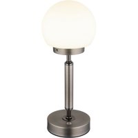 GLOBO LED-Tischleuchte Opal anthrazit Glas Metall Kunststoff H/D: ca. 28,5x11,5 cm 1 Brennstellen von Globo