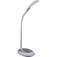 GLOBO LED-Tischleuchte silber Kunststoff B/H/T: ca. 11x48x30 cm von Globo