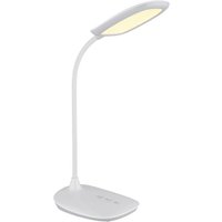 GLOBO LED-Tischleuchte weiß Silikon Kunststoff B/H/T: ca. 13,6x40x28 cm von Globo