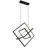 GLOBO Pendelleuchte 67194-55H Wolfhard Opal schwarz Silikon Metall B/H/L: ca. 50x150x70,7 cm null 3 Brennstellen von Globo
