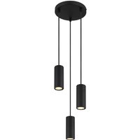 GLOBO Pendelleuchte JAMES 57918-3HB mattschwarz Metall Kunststoff H/D: ca. 120x21 cm GU10 3 Brennstellen GLOBO Pendelleuchte JAMES 57918-3HB mattschwarz Metall Kunststoff H/D: ca. 120x21 cm GU10 3 Brennstellen von Globo