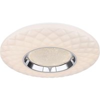 GLOBO Smarte Deckenleuchte 48006FSH-30 weiß klar Opal Chrom Acryl Metall H/D: ca. 7x49 cm GLOBO Smarte Deckenleuchte 48006FSH-30 weiß klar Opal Chrom Acryl Metall H/D: ca. 7x49 cm von Globo