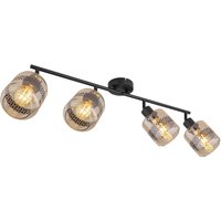 GLOBO Spot schwarz Metall B/H/T: ca. 11x25x70,5 cm E27 4 Brennstellen GLOBO Spot schwarz Metall B/H/T: ca. 11x25x70,5 cm E27 4 Brennstellen von Globo