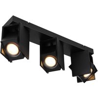 GLOBO Spot schwarz Metall B/H/T: ca. 8,4x15,7x43,4 cm GU10 3 Brennstellen von Globo