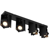 GLOBO Spot schwarz Metall B/H/T: ca. 8,4x15,7x61,2 cm GU10 4 Brennstellen von Globo