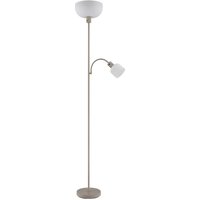 GLOBO Stehleuchte sand Metall Kunststoff B/H/L: ca. 14,5x67,5x33 cm 2 Brennstellen von Globo