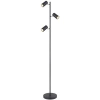 GLOBO Stehleuchte schwarz Metall B/H/T: ca. 23x154x25 cm GU10 3 Brennstellen GLOBO Stehleuchte schwarz Metall B/H/T: ca. 23x154x25 cm GU10 3 Brennstellen von Globo