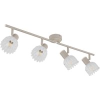 GLOBO Strahler sand Glas Metall B/H/L: ca. 11x37x17,5 cm E14 4 Brennstellen GLOBO Strahler sand Glas Metall B/H/L: ca. 11x37x17,5 cm E14 4 Brennstellen von Globo