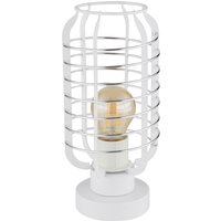 GLOBO Tischleuchte Chrom weiß Aluminium Metall B/H/L: ca. 18x19x33 cm E27 1 Brennstellen GLOBO Tischleuchte Chrom weiß Aluminium Metall B/H/L: ca. 18x19x33 cm E27 1 Brennstellen von Globo