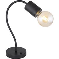 GLOBO Tischleuchte schwarz Metall B/H/T: ca. 14x59x26 cm E27 1 Brennstellen von Globo