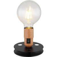 GLOBO Tischleuchte schwarz Metall H/D: ca. 9x12 cm E27 1 Brennstellen von Globo
