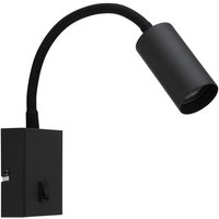 GLOBO Wandleuchte schwarz Chrom Kunststoff Metall Aluminium B/H/L: ca. 8,5x20,5x9 cm GLOBO Wandleuchte schwarz Chrom Kunststoff Metall Aluminium B/H/L: ca. 8,5x20,5x9 cm von Globo