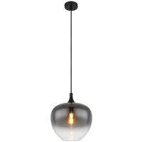 Globo - gebraucht] Hängelampe Maxy ø 29 Cm Rauchgrau Glas Deckenlampe Deckenleuchte Lampe B-Ware von Globo