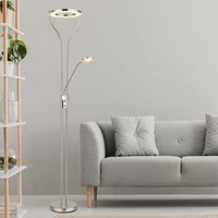 Gebraucht] Globo Led Stehlampe Ebro Stehleuchte Standlampe Höhe 194 Cm Nickelfarben 2 F670 B-Ware von Globo