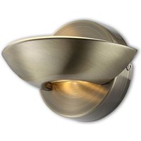 Gebraucht] Globo Led Wandleuchte Lampe Cosimo Altmessing Warmweiß 510lm 230 v Metall Spot B-Ware von Globo