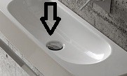 Globo Ablaufventil für Waschbecken ohne Überlauf, verchromt FI024CR von Globo