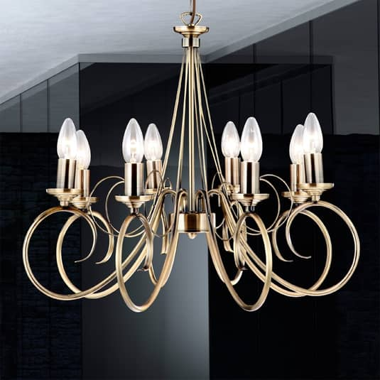 Globo Atmosphärische Hängeleuchte Truncatus Deckenlampe Pendelleuchte 8 Flg B-Ware von Globo