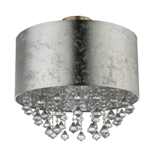 Globo Deckenlampe Amy Deckenlampe Deckenlicht Mit Acrylkristallen Blattsilber B-Ware Globo Deckenlampe Amy Deckenlampe Deckenlicht Mit Acrylkristallen Blattsilber B-Ware von Globo