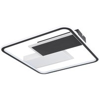 Globo - Deckenlampe Deckenleuchte schwarz Wohnzimmerlampe dimmbar weiß led Smart Nachtlicht Fernbedienung cct, led 50W 2600lm 2700-6500K, LxBxH von Globo