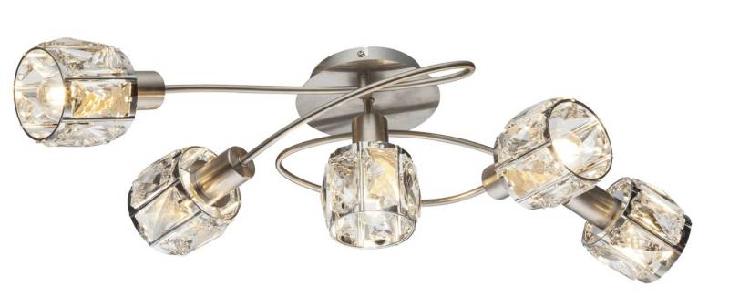 GLOBO LIGHTING Deckenleuchte Deckenleuchte Wohnzimmer Deckenlampe Deckenstrahler Glas Kristalle von GLOBO LIGHTING