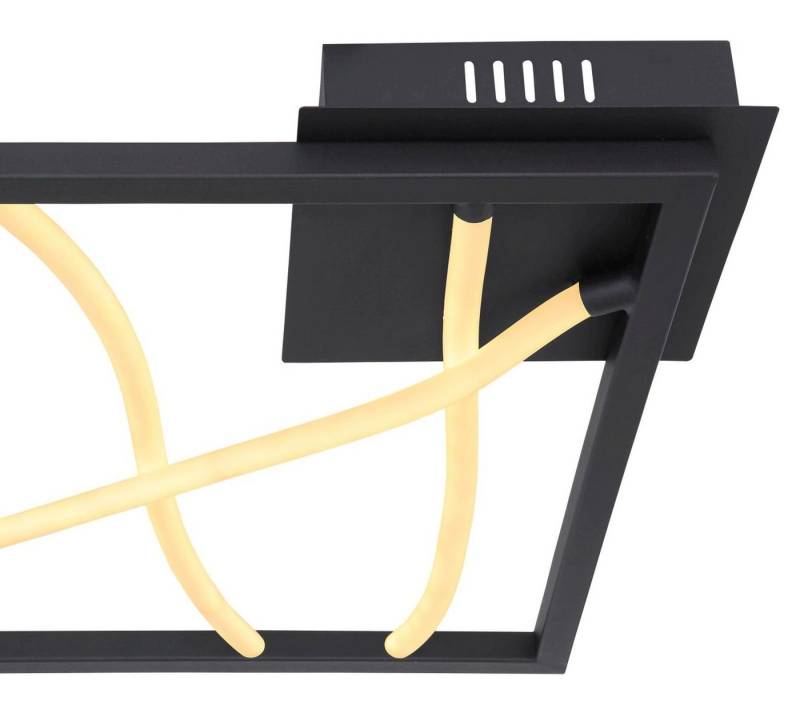 GLOBO LIGHTING Deckenleuchte Deckenleuchte Wohnzimmer LED Deckenlampe Schlafzimmer schwarz 65003-20 von GLOBO LIGHTING