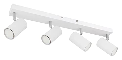 GLOBO Deckenleuchte - Weiß matt - Metall - 4-flammig - B 60 cm GLOBO Deckenleuchte - Weiß matt - Metall - 4-flammig - B 60 cm von GLOBO