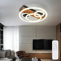 Globo - Deckenleuchte led Deckenlampe Holz Deckenleuchte Fernbedienung dimmbar, Memoryfunktion cct Timer Nachtlicht, 4x led 55 w 3200Lm 2700-6500K, Globo - Deckenleuchte led Deckenlampe Holz Deckenleuchte Fernbedienung dimmbar, Memoryfunktion cct Timer Nachtlicht, 4x led 55 w 3200Lm 2700-6500K, von Globo