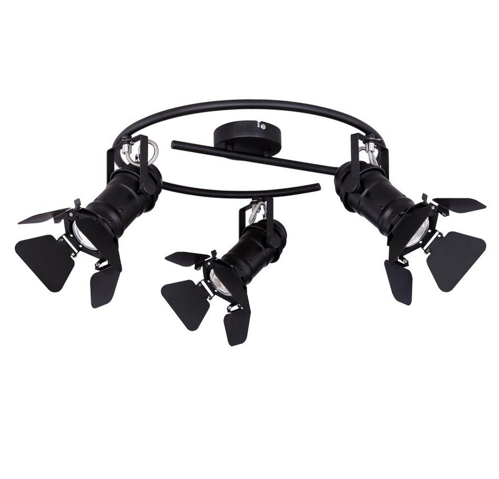 GLOBO LIGHTING Deckenspot, Leuchtmittel nicht inklusive, Kaltweiß, Deckenleuchte schwenkbar Deckenlampe 3-Flammig Deckenstrahler schwarz GLOBO LIGHTING Deckenspot, Leuchtmittel nicht inklusive, Kaltweiß, Deckenleuchte schwenkbar Deckenlampe 3-Flammig Deckenstrahler schwarz von GLOBO LIGHTING