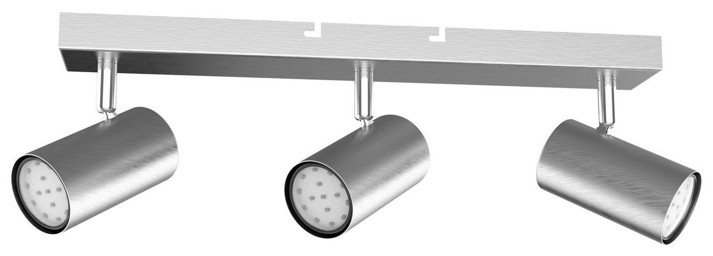 GLOBO LIGHTING Deckenstrahler ROBBY, Nickel matt, Breite 45 cm, 3-flammig, ohne Leuchtmittel, Deckenlampe GLOBO LIGHTING Deckenstrahler ROBBY, Nickel matt, Breite 45 cm, 3-flammig, ohne Leuchtmittel, Deckenlampe von GLOBO LIGHTING