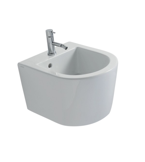 Globo Forty3 Wand-Bidet, B: 360, T: 430mm, FOS12AR, schwarz matt FOS12AR von Globo