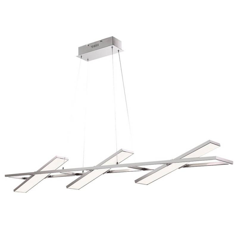 GLOBO LIGHTING LED Pendelleuchte, LED-Leuchtmittel fest verbaut, Warmweiß, LED Hänge Leuchte Decken Strahler Spots verstellbar Pendel von GLOBO LIGHTING