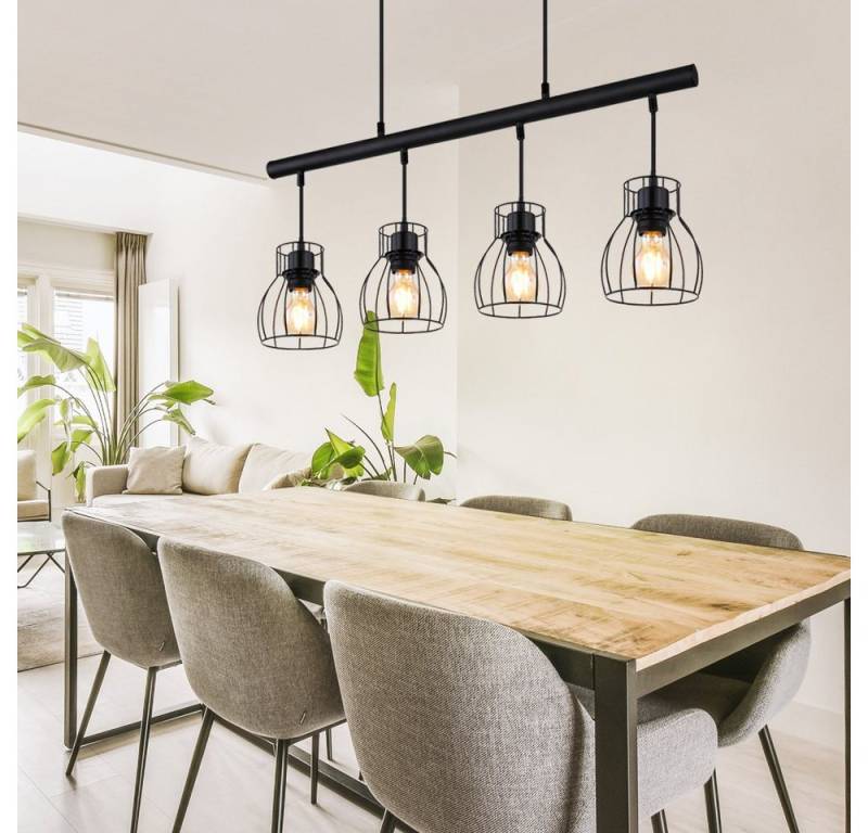 GLOBO LIGHTING Hängeleuchte, Leuchtmittel nicht inklusive, Vintage Pendelleuchte Hängelampe Esstisch Hängeleuchte Industrial von GLOBO LIGHTING