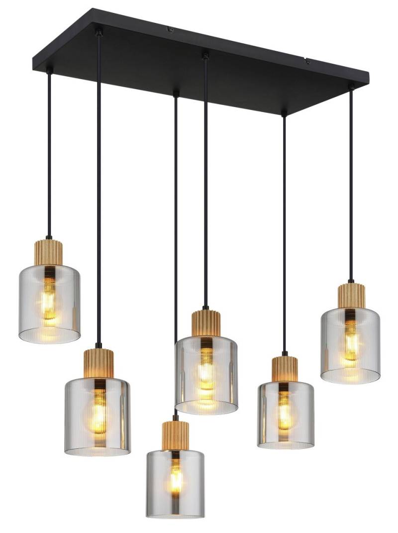 Globo Hängeleuchte Aleidis 67 x 33 x 120 cm L x B x H schwarz matt Globo Hängeleuchte Aleidis 67 x 33 x 120 cm L x B x H schwarz matt von Globo