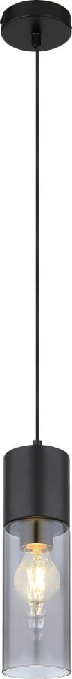 Globo Hängeleuchte Annika schwarz Ø 10 cm E 27, max. 25 W, dimmbar von Globo