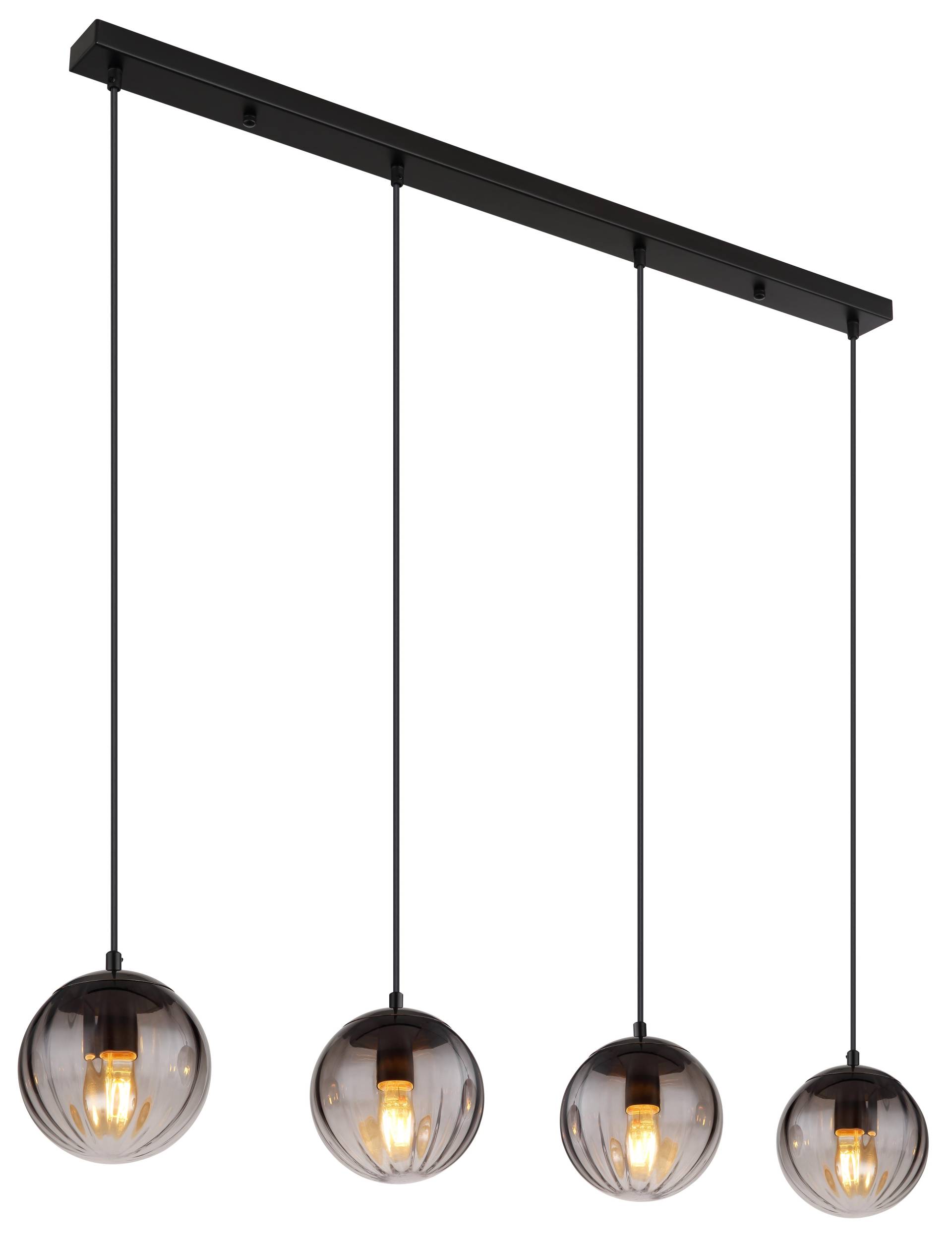 Globo Hängeleuchte DALLERTA 4-flammig in Farbe schwarz matt Globo Hängeleuchte DALLERTA 4-flammig in Farbe schwarz matt von Globo