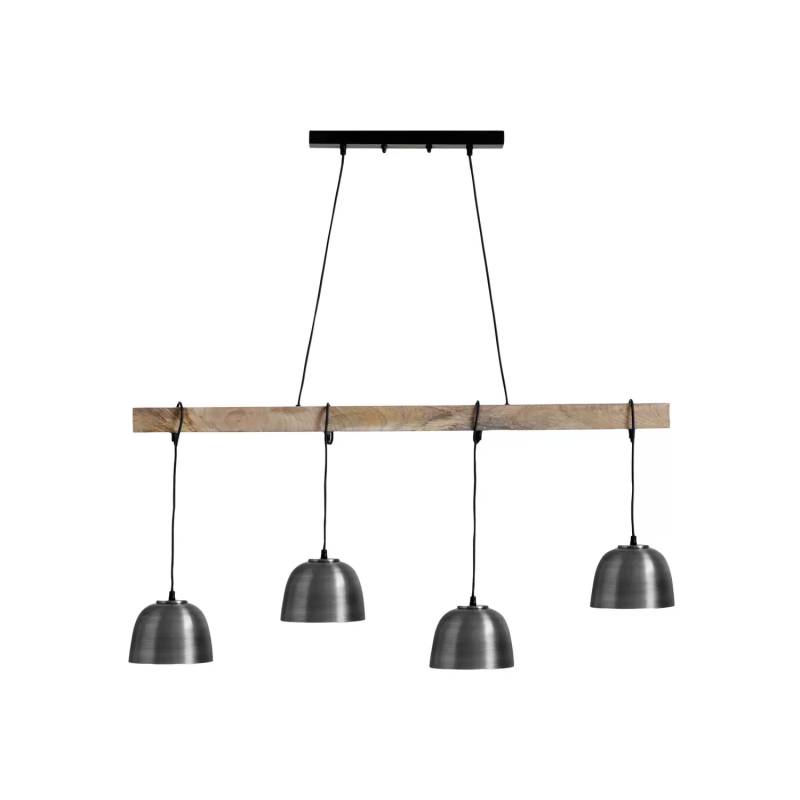Globo Hängeleuchte Hermi I Deckenlampe Lampe Leuchte Balken Abgehängt 4 Fl. Grau B-Ware von Globo