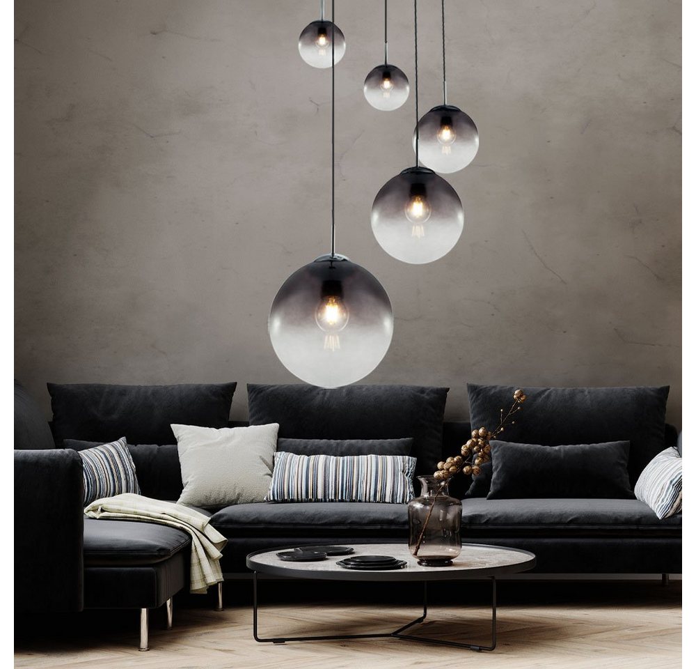 GLOBO LIGHTING Hängeleuchte, Leuchtmittel nicht inklusive, Decken Pendelleuchte Rauchglas 5 flammig Kugel GLOBO LIGHTING Hängeleuchte, Leuchtmittel nicht inklusive, Decken Pendelleuchte Rauchglas 5 flammig Kugel von GLOBO LIGHTING
